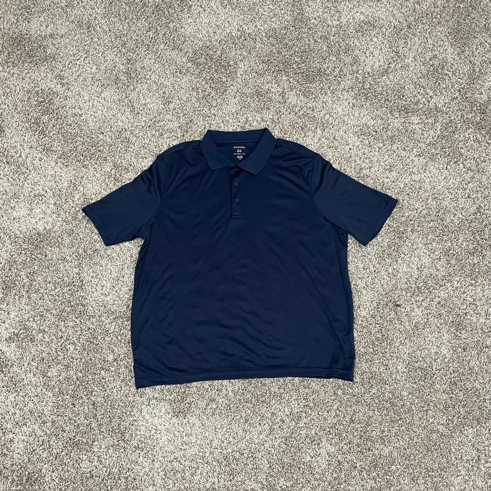 George deep blue polo